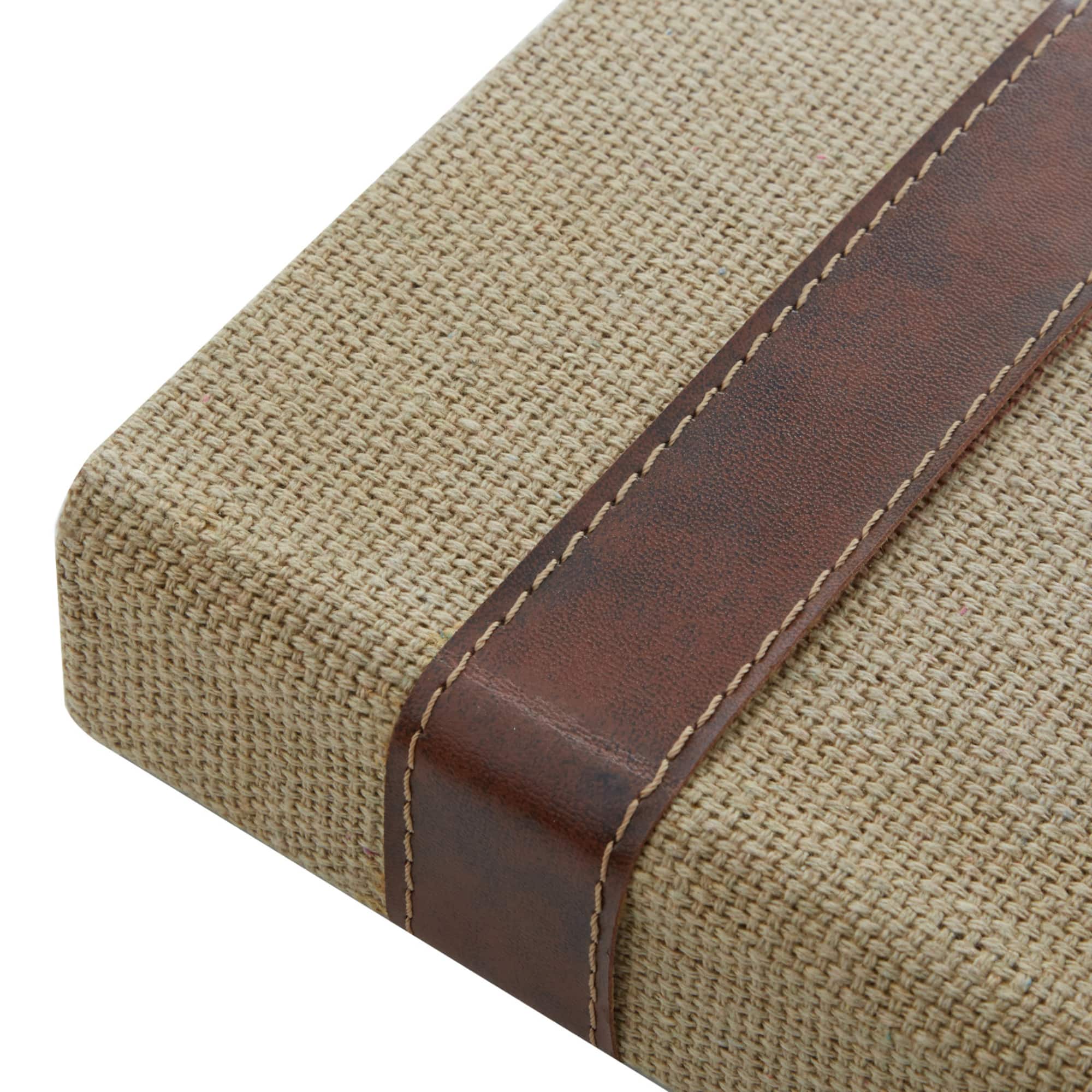 Beige & Brown Traditional Rectangular Wooden Book Set